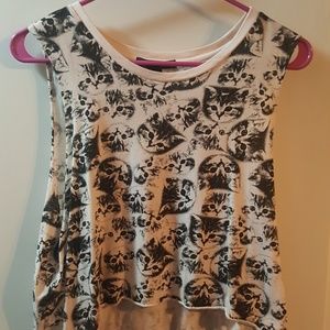 Cat crop top